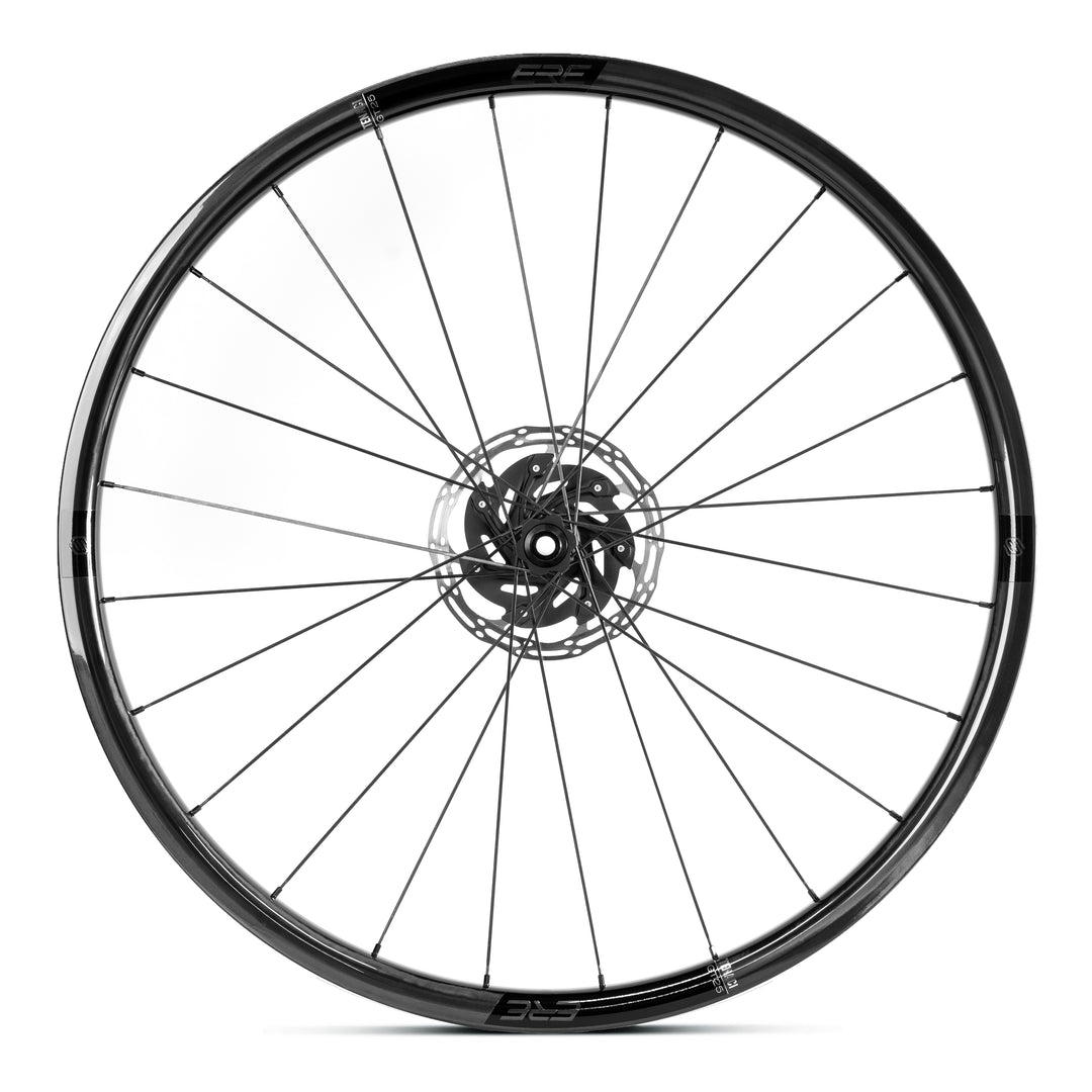 Close-up of 25mm rim depth and 26mm internal width on GT25 wheel